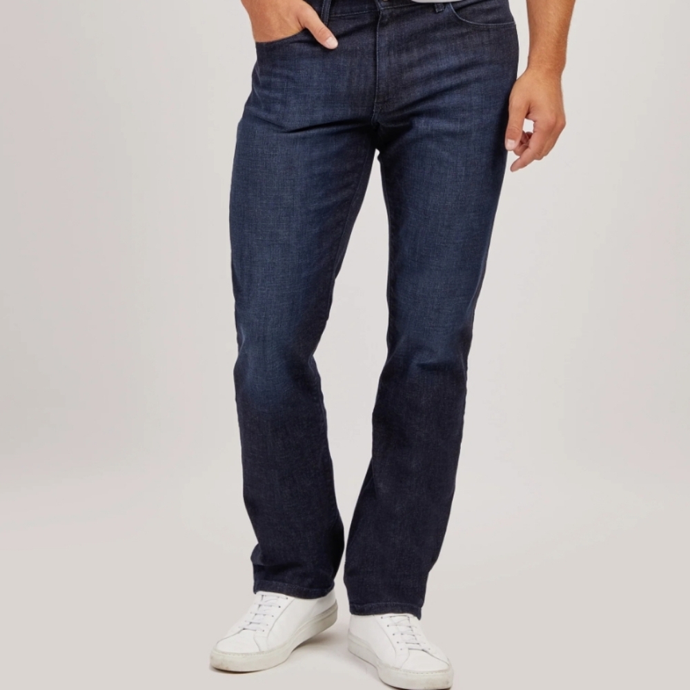 Mott & Bow Men's Blue Denim Straight Fit Jeans Size 34x32